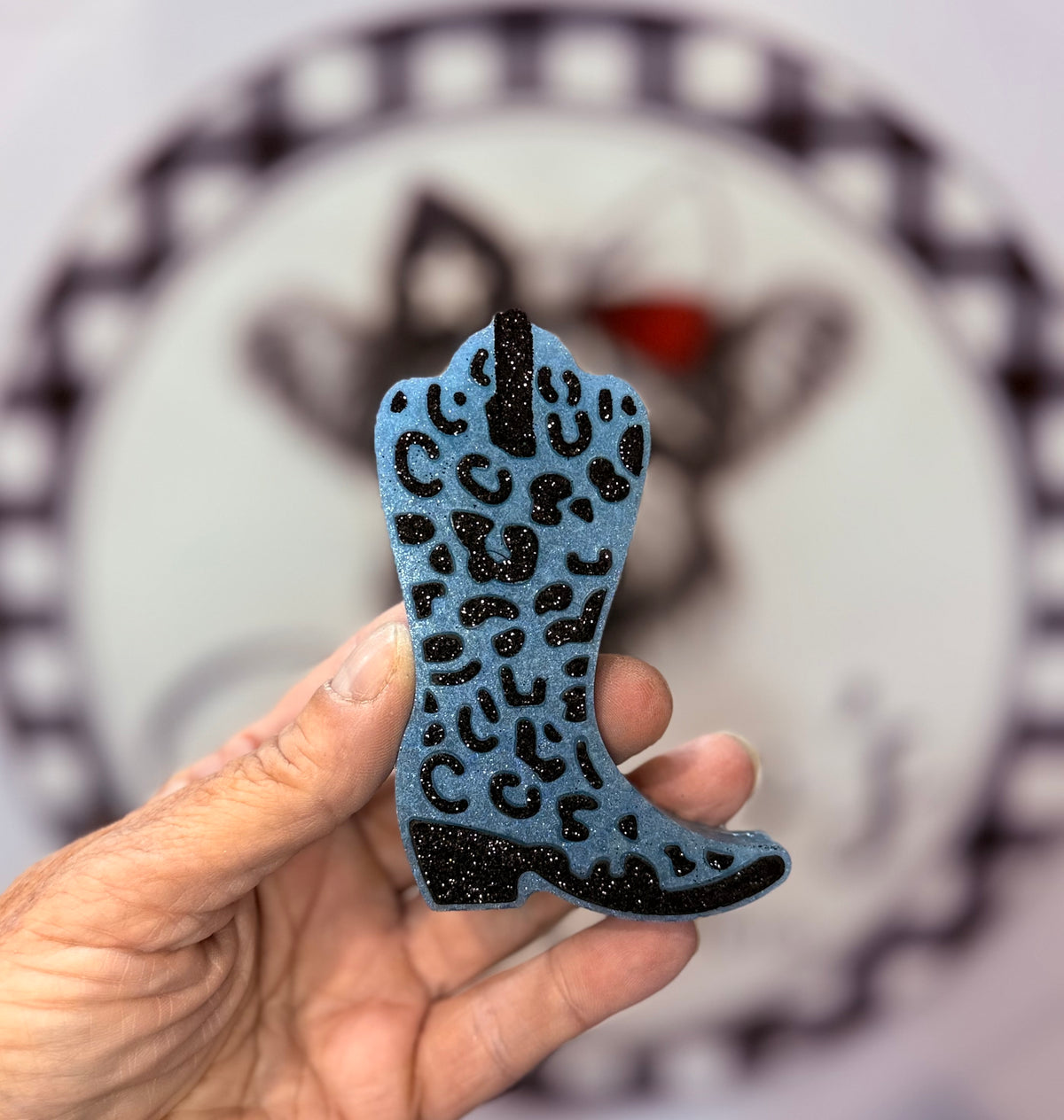 Cheetah Boot Car Freshie