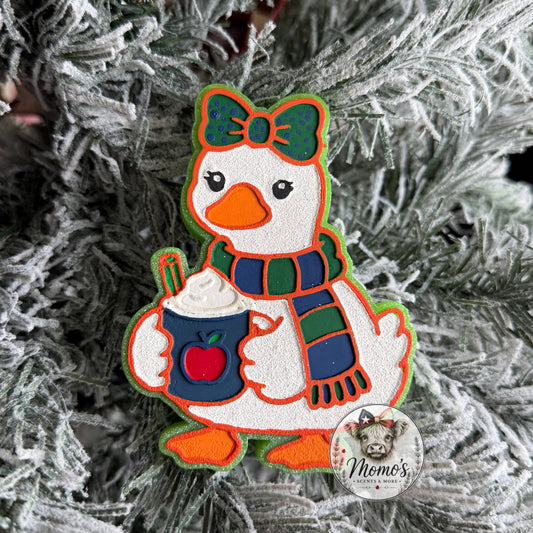Goose with Apple Cider Cup Car Freshie