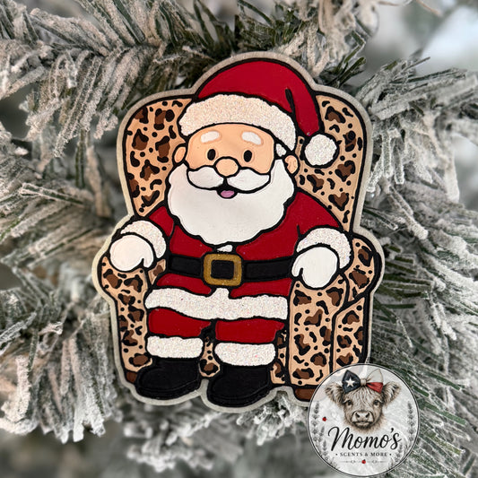 Santa in the Chair Car Freshie