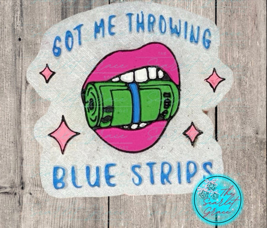 Blue Strips Car Freshie