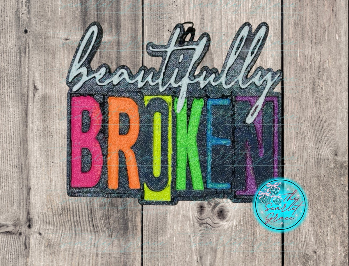 Beautifully Broken Car Freshie