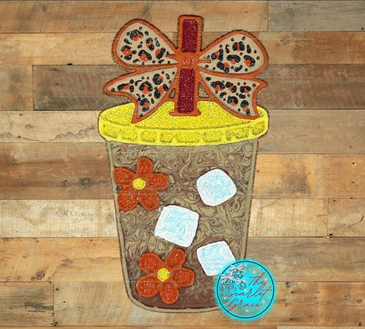 Bow Floral Iced Drink Car Freshie